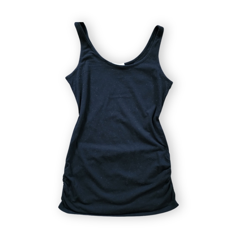 Black Stretch Maternity Tank Top, Women's Small